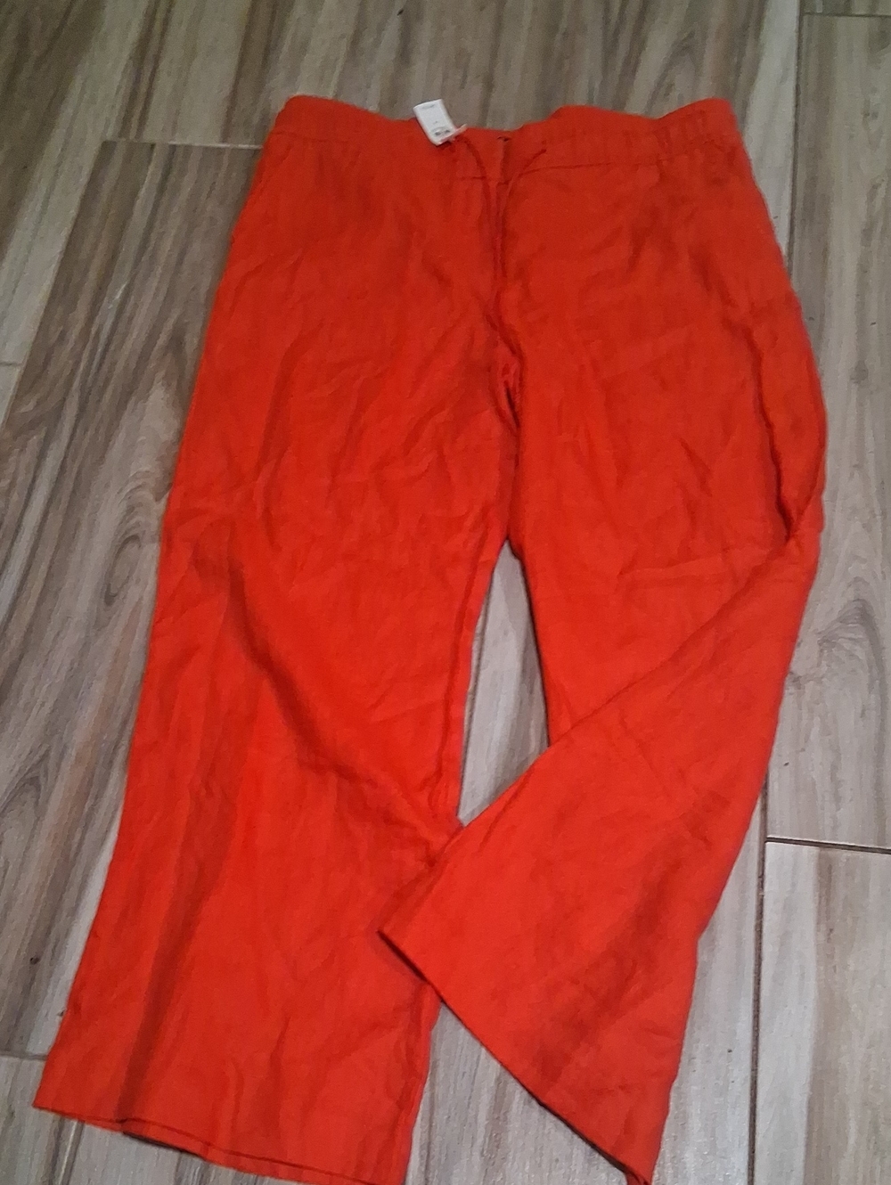 LOFT Orange Wide-Leg Pants